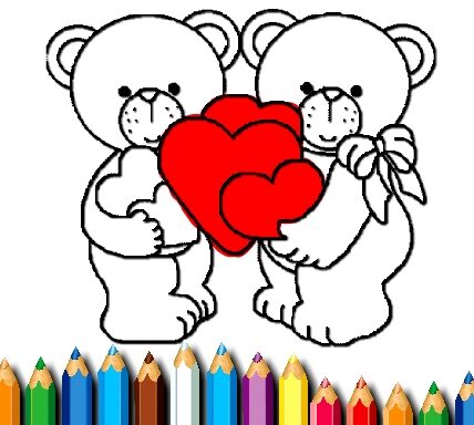 Happy Valentines Day Coloring